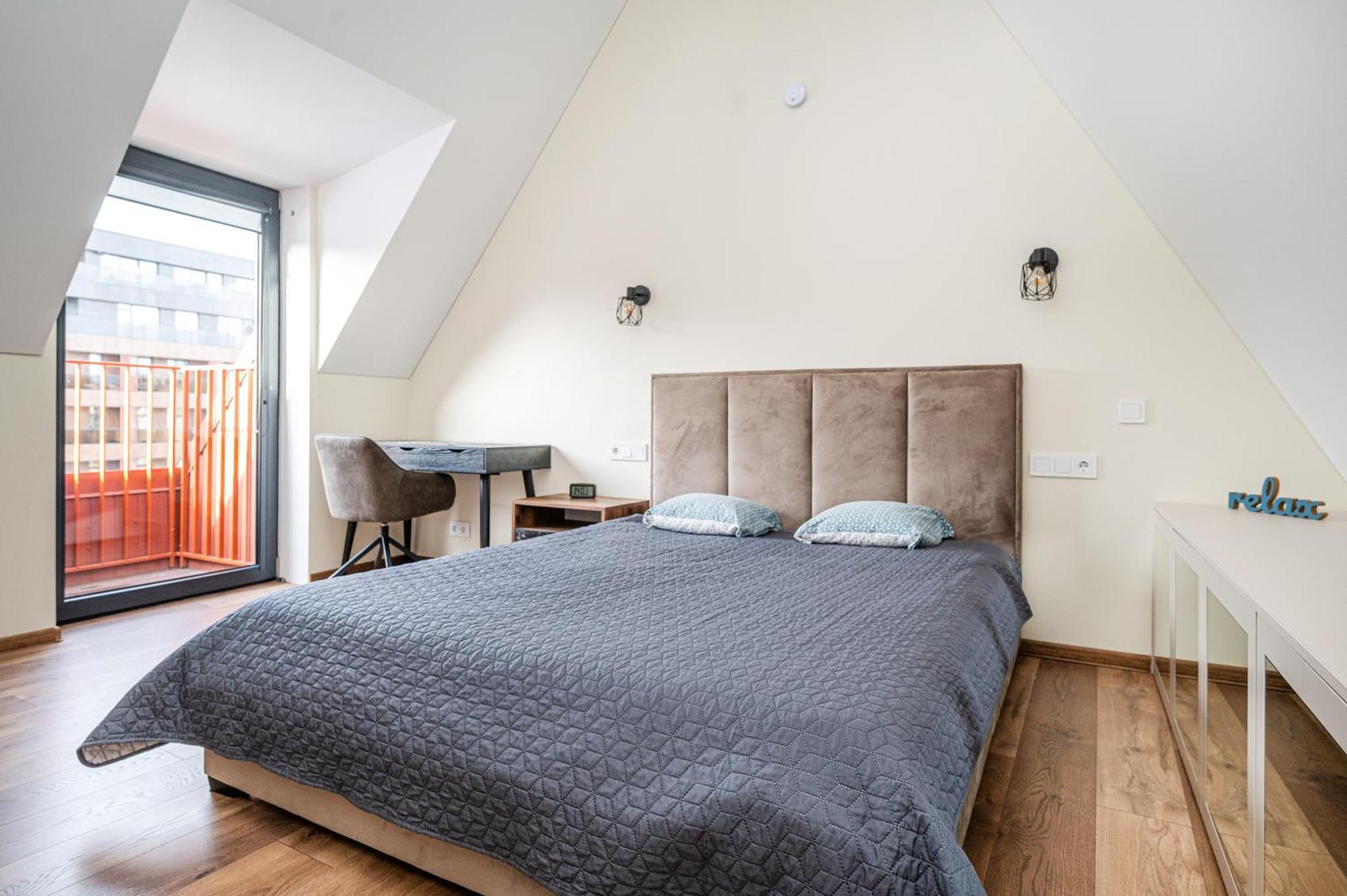 Cozy Central Attic Self Check In Аеропорт Вільнюс Екстер'єр фото