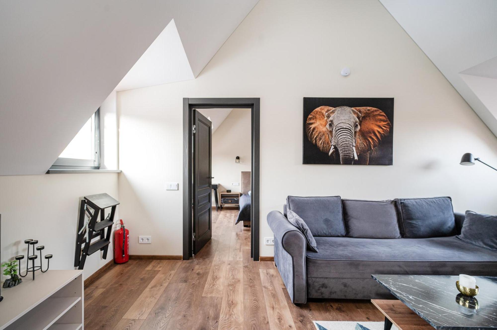 Cozy Central Attic Self Check In Аеропорт Вільнюс Екстер'єр фото
